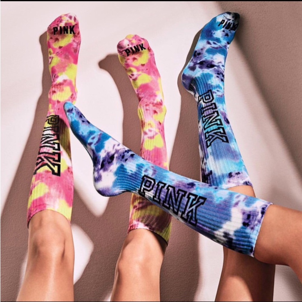 Victoria’s Secret Pink New Rare Tie-dye Socks Retired No Longer Available